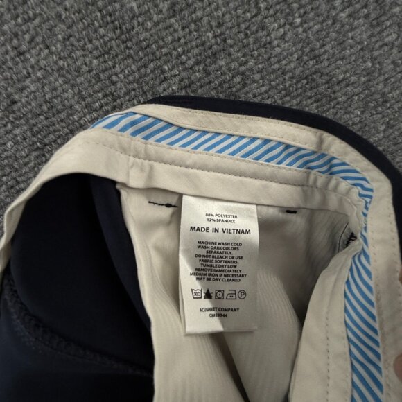 Footjoy Golf Pants 32x32 Navy Blue Stretch Polyester Spandex Pockets Adult - Picture 16 of 16